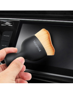 Cepillo de Limpieza Interior de Coche TEUOPIOE Marrón 10g 2