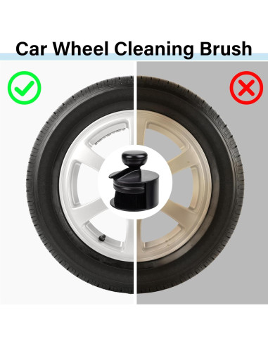 Cepillo Aplicador de Brillo para Neumáticos Ecocstm - Negro