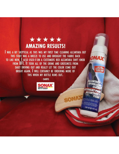 Limpiador de Tapicería Alcántara Sonax 250 ml - Espuma Efectiva