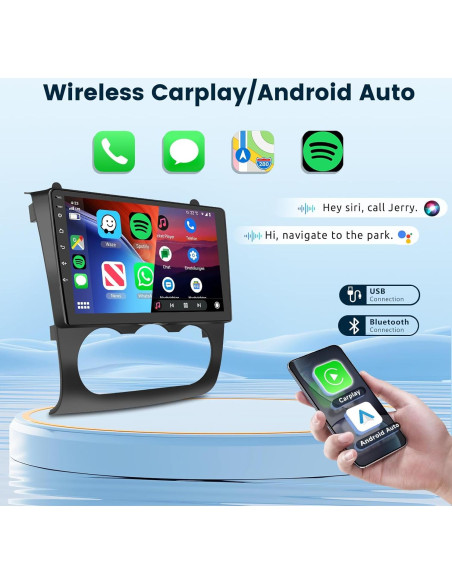 Estéreo Android 13 Podofo 9" para Nissan Altima 2008-2012