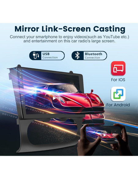 Estéreo Android 13 Podofo 9" para Nissan Altima 2008-2012