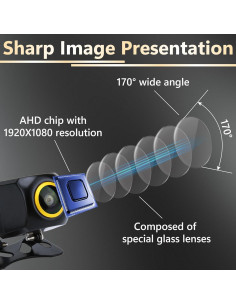 Cámara de Respaldo AHD 1080P Ecocstm con Carcasa Metal IP68 2