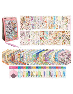 Set de Stickers 3D Creativos Ronlor - 20 Escenas para Niños y Adultos