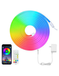 Luces de Cuerda Neón LED HOUHUI 3m RGB Control Remoto IP67