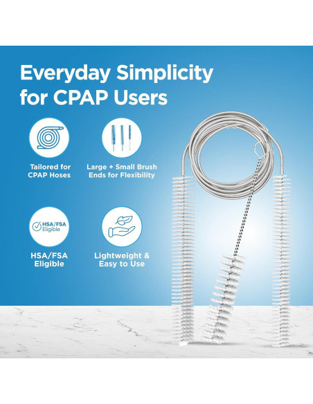 Cepillo de Limpieza CPAP Resplabs 8 en 1 para Mangueras y Más