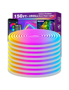 Luces de Cuerda LED Neón 45.72m NUERPO RGB Control Remoto