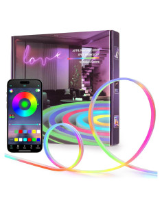 Luces de Neón LED 50FT ANDOHAI RGB Control Remoto y App