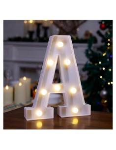 Letrero de Neón LED Letra A TRONSBOO Luz Decorativa