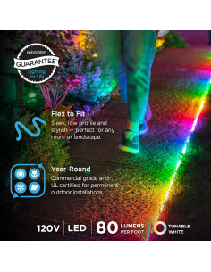 Enbrighten Luz LED Flexible Wi-Fi 7.32m Multicolor Control Voz 2