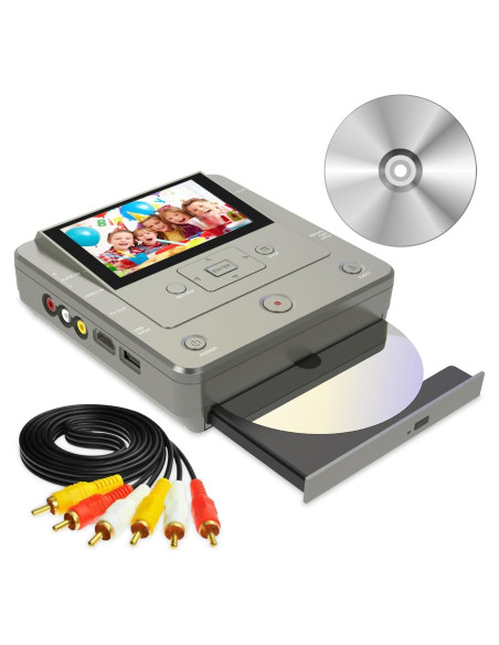 Grabadora de VHS a DVD Clariviews - Multifuncional, HD, WiFi