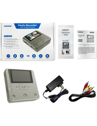 Grabadora de VHS a DVD Clariviews - Multifuncional, HD, WiFi