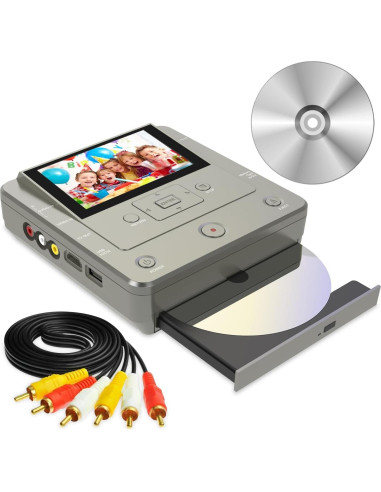Grabadora de VHS a DVD Clariviews - Multifuncional, HD, WiFi