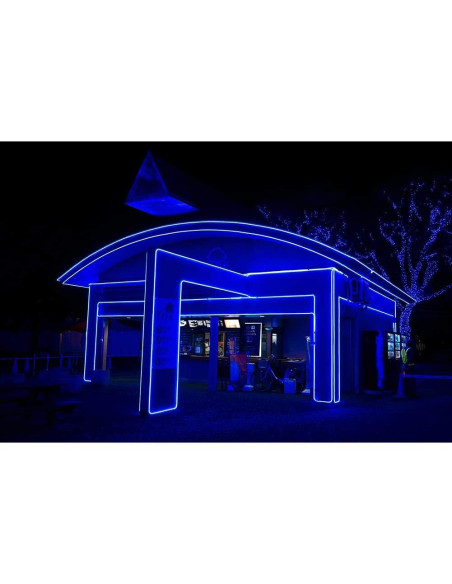 Luz de Tira LED Neón SURNIE 15m Azul Impermeable Flexible