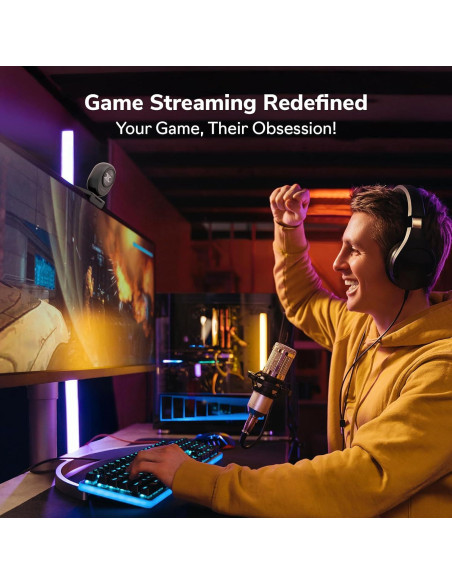 Webcam 4K EMEET Piko con IA, Autofoco y 3 Micrófonos