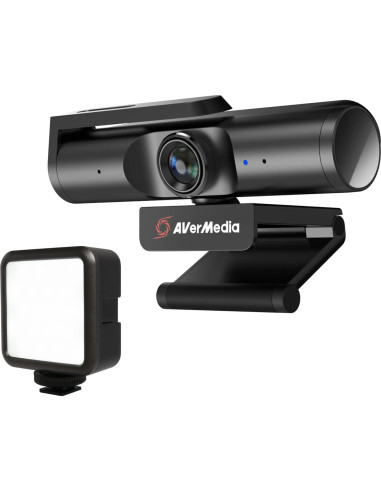 Webcam AVerMedia PW513 4K Ultra HD con Luz Mini RGB