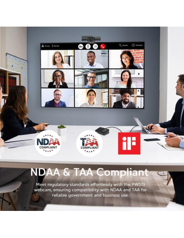 Webcam AVerMedia PW513 4K Ultra HD con Luz Mini RGB