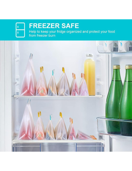 Bolsas de Almacenamiento Reutilizables LOVESOLO 9 Piezas 3.79L