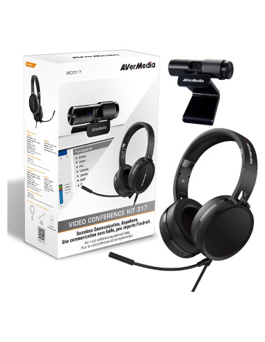 Kit Videoconferencia AVerMedia BO317 Webcam 1080p USB