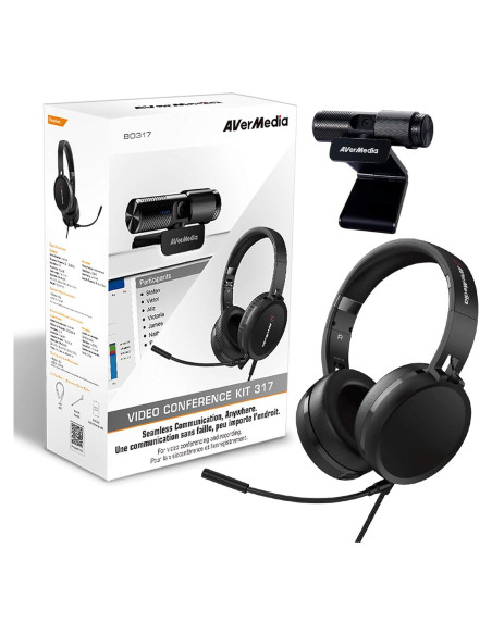 Kit Videoconferencia AVerMedia BO317 Webcam 1080p USB