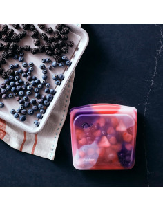 Bolsa de Almacenamiento Reutilizable Stasher 28 Oz Rosa 2