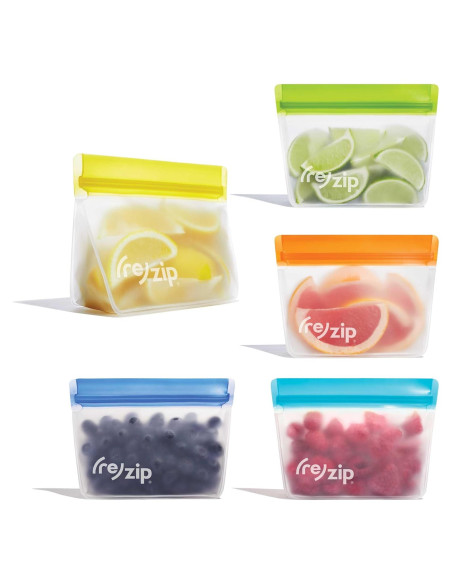 Bolsas Reutilizables de Pie re)zip 5 Pack 1 Taza Multicolor
