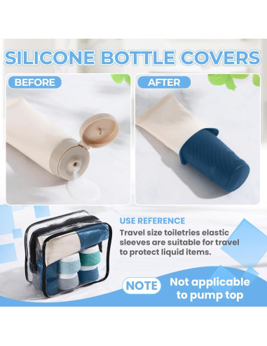 Set de 16 Botellas de Viaje Silevoler Aprobadas por TSA