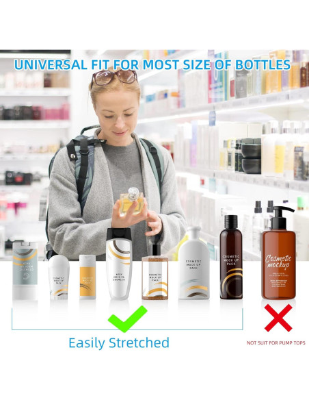 Paquete de 8 Mangas de Silicona Zienlay a Prueba de Fugas