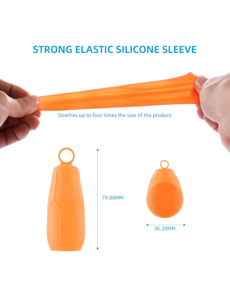 Paquete de 8 Mangas de Silicona Zienlay a Prueba de Fugas