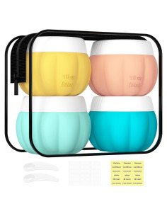 Contenedores de Viaje Redfly 4 Piezas Silicona Aprobados TSA