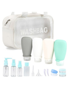 Juego de Aseo de Viaje 18 Piezas DingCo - Aprobado TSA