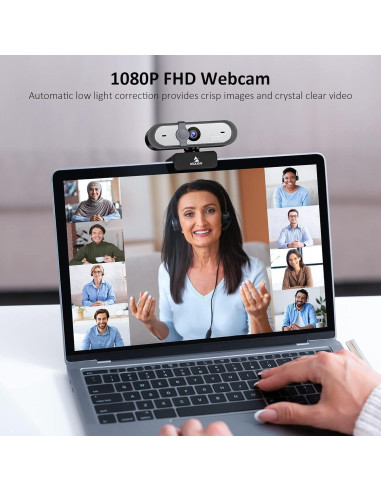 Webcam NexiGo N660P 1080P 60FPS con Micrófono y Privacidad