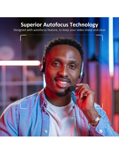 Webcam NexiGo N660P 1080P 60FPS con Micrófono y Privacidad