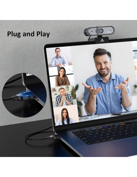 Cámara Web NexiGo N660P 1080P 60FPS con Micrófono Doble