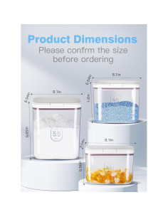 Dispensador de detergente 2.8L PET transparente D979 2