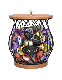 Soporte para Cápsulas de Café APOIMNA Negro 22.4x19.8x13 cm