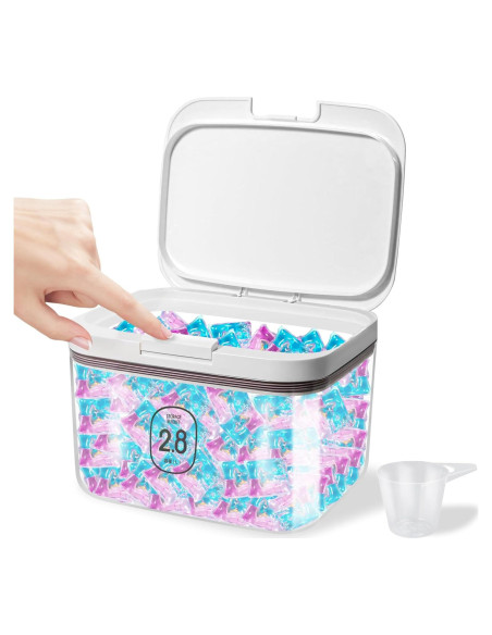 Contenedor de 2.8L para cápulas de lavandería YITOBA Blanco