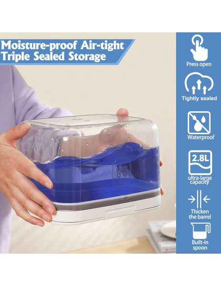 Contenedor de 2.8L para cápulas de lavandería YITOBA Blanco