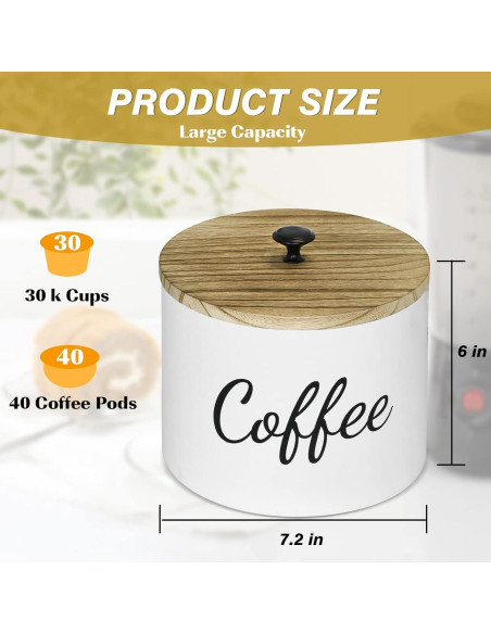 Soporte para Cápsulas de Café Lzhevsk de Madera con Tapa