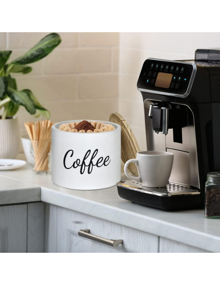 Soporte para Cápsulas de Café Lzhevsk de Madera con Tapa