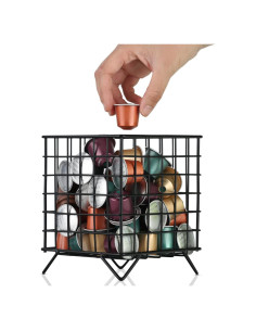 Soporte Organizador para Cápsulas de Café XMGZQ Negro 13.5x15.7 cm