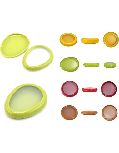 Juego de 4 Contenedores de Almacenamiento de Silicona FZWDB