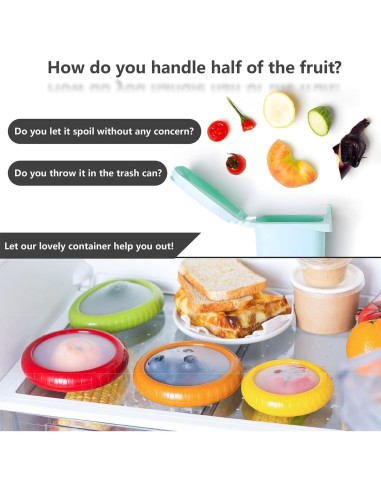 Juego de 4 Contenedores de Almacenamiento de Silicona FZWDB