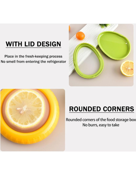 Juego de 4 Contenedores de Almacenamiento de Silicona FZWDB