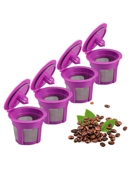 Paquete de 4 Filtros de Café Reutilizables Irmidi para Keurig