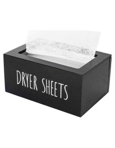 Contenedor de Hojas de Secadora Zoocatia Madera Negro 18.5x12.7x9.1cm