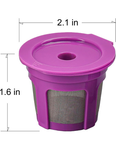 Paquete de 4 Filtros de Café Reutilizables Irmidi para Keurig