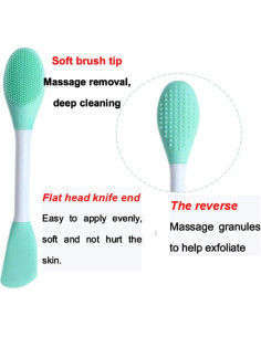 Brocha de Silicona AKOAK Doble Cabeza para Máscara Facial 2