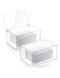 Contenedor de Almacenamiento de Acrílico Maitys 2 Pcs 18.5x12.7x8.8 cm