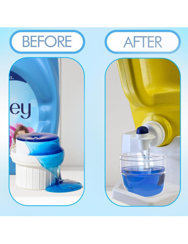 Soporte para Detergente de Lavandería TidyFriend Blanco con Bandeja