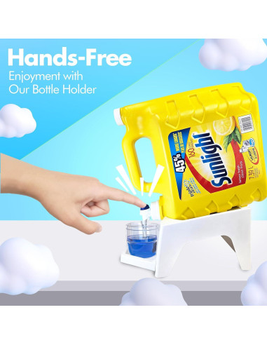 Soporte para Detergente de Lavandería TidyFriend Blanco con Bandeja